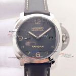 VSF Panerai Luminor (1950) Marina 44MM P.9000 Watch - PAM00359 316L Steel CaseBlack Dial Black Leather Band